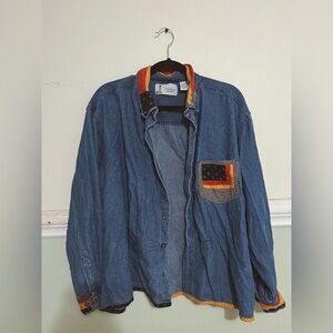 VTG patched denim jacket